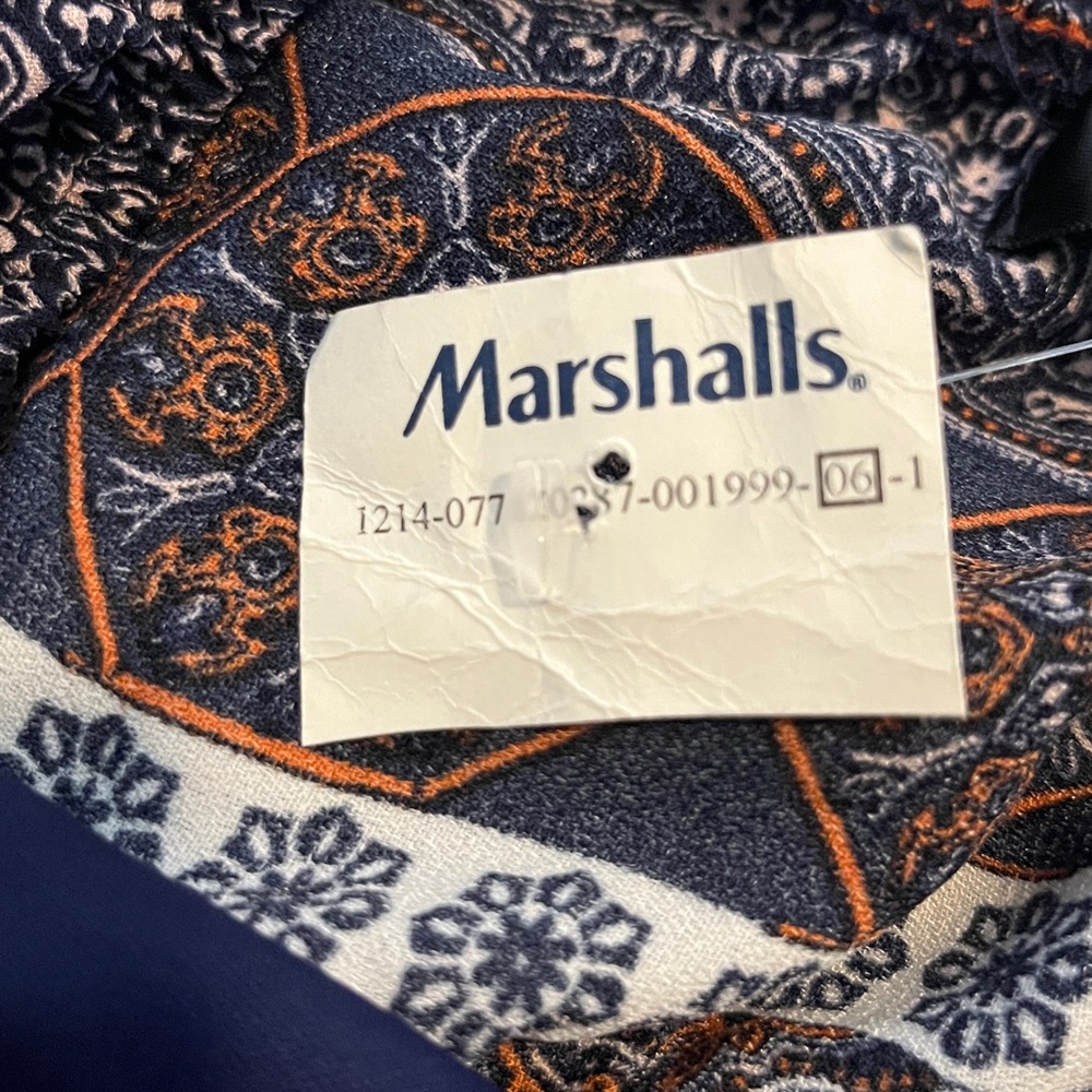Crystal Sky Ethnic Inspired Halter-Neck Jumpsuit in Navy and Orange NWT Junior 9 - Picture 7 of 9